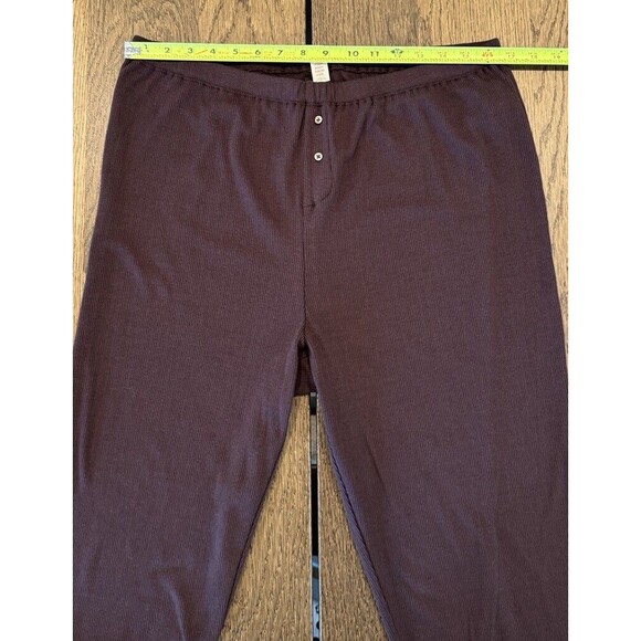 NWT Madewell Aretha Pointelle Pajama Set Women’s Size XL Chocolate Raisin - Picture 11 of 16